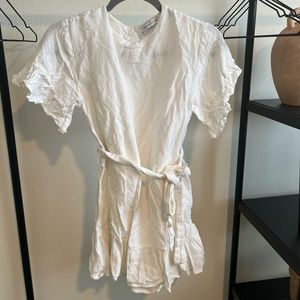 UO linen ruffle dress
